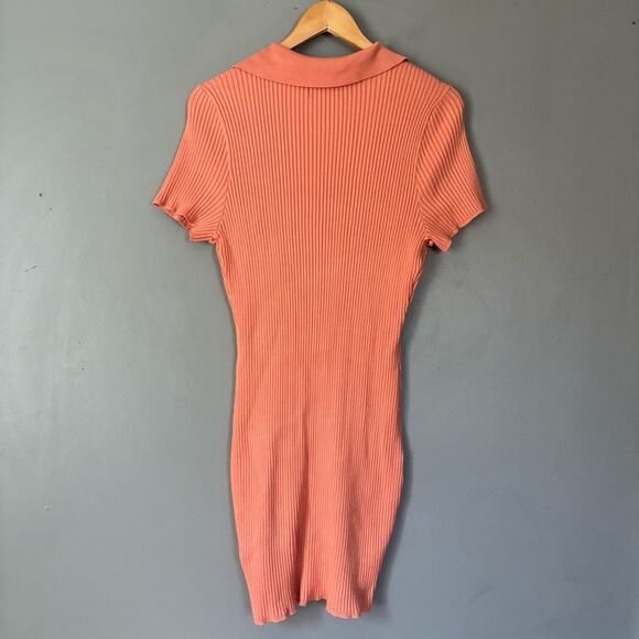 ABERCROMBIE & FITCH Ribbed Polo Dress Golf Tenniscore Preppy Sweater Dress sz M - Picture 12 of 15